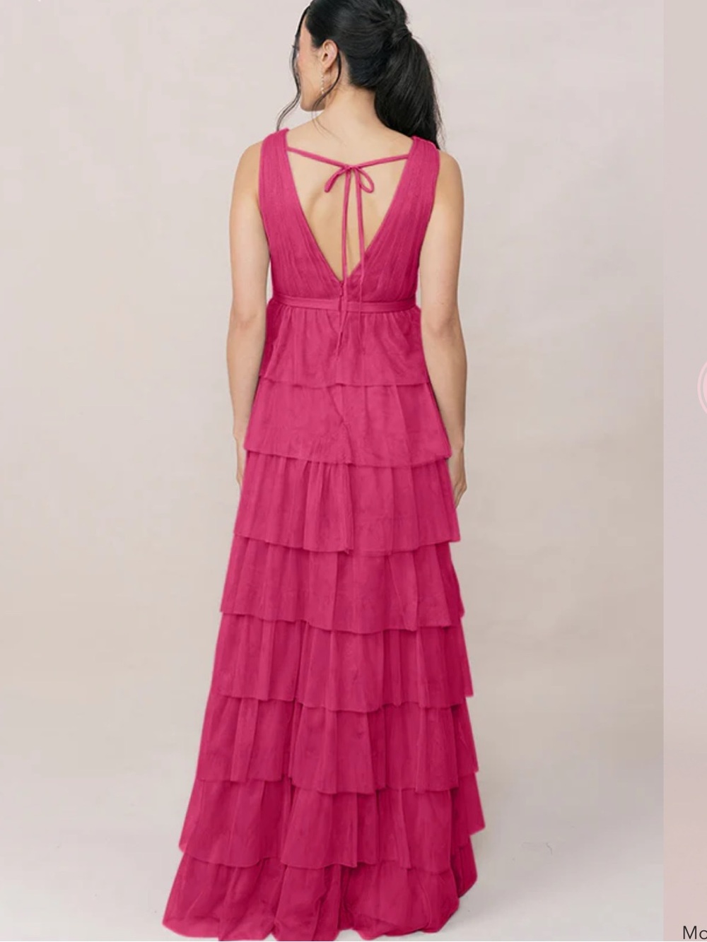 Reverly Clove Tulle Dress Sz 6 Whimsical Wedding Pink - Picture 2 of 4